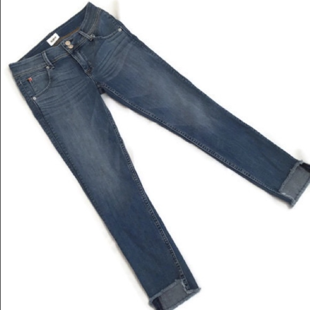 Hudson Skinny Jeans With Notched Raw Hem - Picture 4 of 7